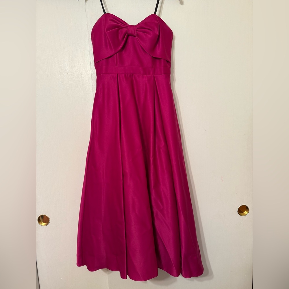 Xscape Fuchsia Strapless Dress size 4
